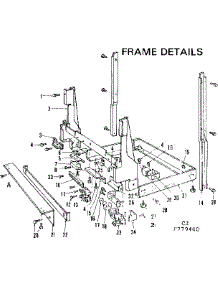 Frame Details parts for Kenmore Dishwasher 587.779400 (587779400, 587 779400) from AppliancePartsPros.com