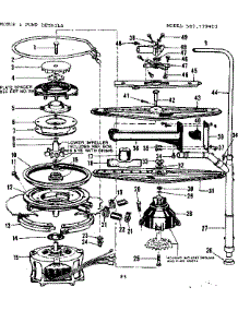 Motor & Pump Details parts for Kenmore Dishwasher 587.779401 (587779401, 587 779401) from AppliancePartsPros.com