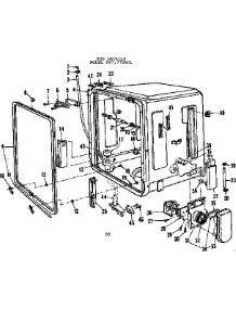 Tub Details parts for Kenmore Dishwasher 587.779501 (587779501, 587 779501) from AppliancePartsPros.com