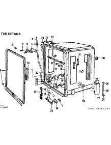 Tub parts for Kenmore Dishwasher 587.790000 (587790000, 587 790000) from AppliancePartsPros.com