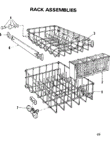Rack Assemblies parts for Kenmore Dishwasher 587.792100 (587792100, 587 792100) from AppliancePartsPros.com