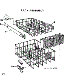 Rack Assembly parts for Kenmore Dishwasher 587.792200 (587792200, 587 792200) from AppliancePartsPros.com