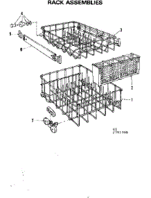 Rack Assemblies parts for Kenmore Dishwasher 587.792300 (587792300, 587 792300) from AppliancePartsPros.com