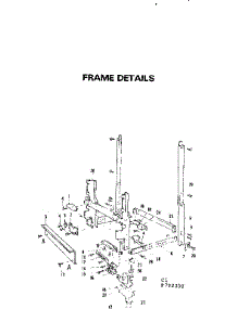 Frame Details parts for Kenmore Dishwasher 587.792300 (587792300, 587 792300) from AppliancePartsPros.com