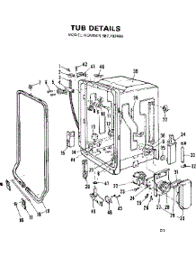 Tub Details parts for Kenmore Dishwasher 587.792400 (587792400, 587 792400) from AppliancePartsPros.com