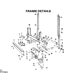 Frame Details parts for Kenmore Dishwasher 587.792400 (587792400, 587 792400) from AppliancePartsPros.com
