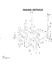 Frame Details parts for Kenmore Dishwasher 587.792410 (587792410, 587 792410) from AppliancePartsPros.com