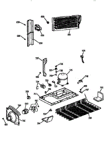 Unit Parts parts for Kenmore Refrigerator 363.9762821 (3639762821, 363 9762821) from AppliancePartsPros.com