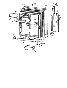Refrigerator Door parts for Kenmore Refrigerator 363.9762825 (3639762825, 363 9762825) from AppliancePartsPros.com