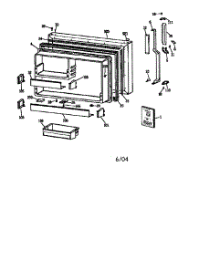Freezer Door parts for Kenmore Refrigerator 363.9762825 (3639762825, 363 9762825) from AppliancePartsPros.com