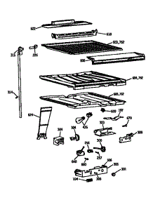 Insul. Dividers / Liner Bottom-Fz. parts for Kenmore Refrigerator 363.9762825 (3639762825, 363 9762825) from AppliancePartsPros.com