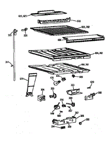 Freezer Shelves parts for Kenmore Refrigerator 363.9764781 (3639764781, 363 9764781) from AppliancePartsPros.com