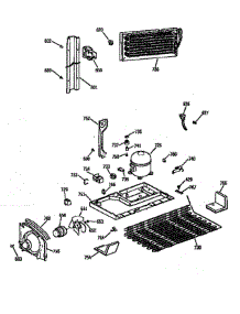 Compressor / Condenser parts for Kenmore Refrigerator 363.9764781 (3639764781, 363 9764781) from AppliancePartsPros.com