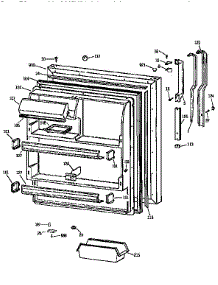Fresh Food Door parts for Kenmore Refrigerator 363.9768511 (3639768511, 363 9768511) from AppliancePartsPros.com