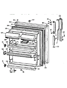 Fresh Food Door parts for Kenmore Refrigerator 363.9769611 (3639769611, 363 9769611) from AppliancePartsPros.com