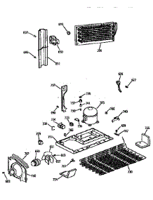 Unit parts for Kenmore Refrigerator 363.9771621 (3639771621, 363 9771621) from AppliancePartsPros.com