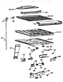 Compartment Separator parts for Kenmore Refrigerator 363.9771671 (3639771671, 363 9771671) from AppliancePartsPros.com