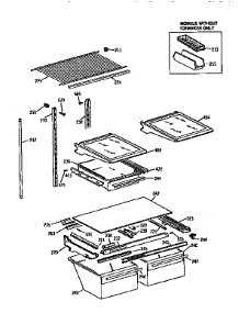 Shelf parts for Kenmore Refrigerator 363.9771681 (3639771681, 363 9771681) from AppliancePartsPros.com