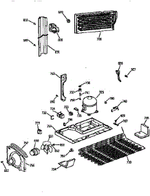 Unit parts for Kenmore Refrigerator 363.9774711 (3639774711, 363 9774711) from AppliancePartsPros.com