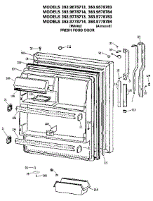 Fresh Food parts for Kenmore Refrigerator 363.9778783 (3639778783, 363 9778783) from AppliancePartsPros.com
