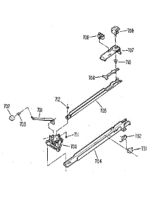 Latch Mechanism parts for Kenmore Range 363.9858911 (3639858911, 363 9858911) from AppliancePartsPros.com