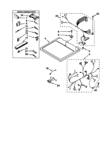 Dryer Top parts for Kenmore Dryer 110.60056990 (11060056990, 110 60056990) from AppliancePartsPros.com