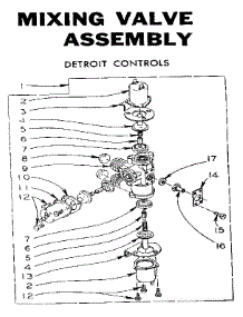 Mixing Valve Assem. parts for Kenmore Washer 110.6005711 (1106005711, 110 6005711) from AppliancePartsPros.com