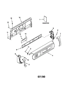 Console Panel parts for Kenmore Dryer 110.60072991 (11060072991, 110 60072991) from AppliancePartsPros.com