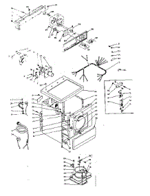 Machine Sub-Assembly parts for Kenmore Dryer 110.6007440 (1106007440, 110 6007440) from AppliancePartsPros.com