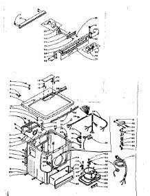 Machine Sub-Assembly parts for Kenmore Dryer 110.6007610 (1106007610, 110 6007610) from AppliancePartsPros.com