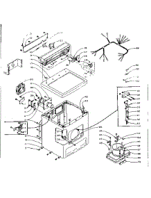Machine Sub-Assembly parts for Kenmore Dryer 110.6008400 (1106008400, 110 6008400) from AppliancePartsPros.com