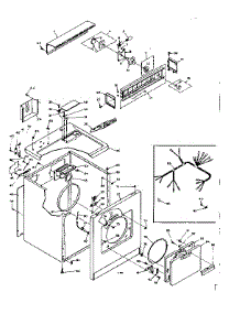 Machine Sub-Assembly parts for Kenmore Dryer 110.6008714 (1106008714, 110 6008714) from AppliancePartsPros.com