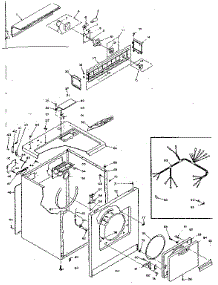 Machine Sub-Assembly parts for Kenmore Dryer 110.6008716 (1106008716, 110 6008716) from AppliancePartsPros.com