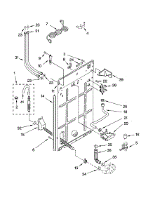 Rear Panel Parts parts for Kenmore Washer 110.16862502 (11016862502, 110 16862502) from AppliancePartsPros.com