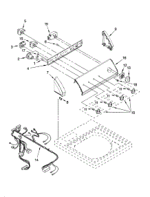 Control Panel Parts parts for Kenmore Washer 110.16862503 (11016862503, 110 16862503) from AppliancePartsPros.com