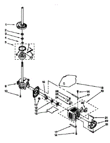 Motor And Pump parts for Kenmore Washer 110.16872690 (11016872690, 110 16872690) from AppliancePartsPros.com