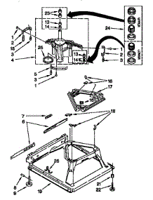 Machine Base parts for Kenmore Washer 110.16872690 (11016872690, 110 16872690) from AppliancePartsPros.com