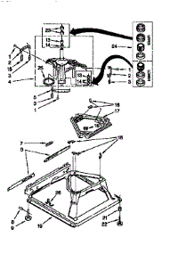 Machine Base parts for Kenmore Washer 110.16872691 (11016872691, 110 16872691) from AppliancePartsPros.com