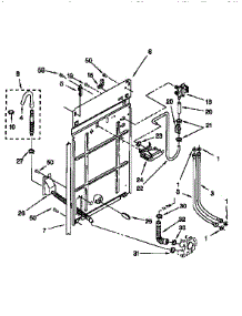 Rear Panel parts for Kenmore Washer 110.16872691 (11016872691, 110 16872691) from AppliancePartsPros.com
