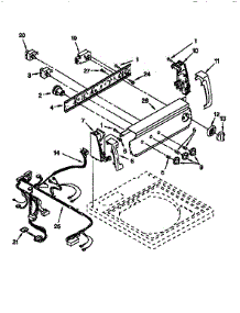 Control Panel parts for Kenmore Washer 110.16872692 (11016872692, 110 16872692) from AppliancePartsPros.com