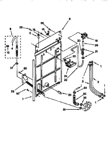 Rear Panel parts for Kenmore Washer 110.16872692 (11016872692, 110 16872692) from AppliancePartsPros.com