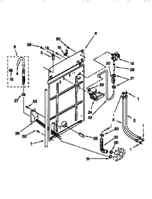 Rear Panel parts for Kenmore Washer 110.16872693 (11016872693, 110 16872693) from AppliancePartsPros.com