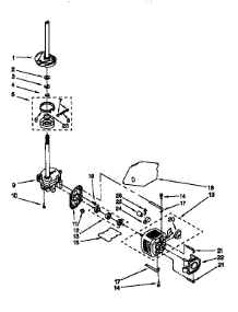 Motor And Pump parts for Kenmore Washer 110.16872693 (11016872693, 110 16872693) from AppliancePartsPros.com