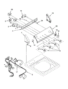Control Panel Parts parts for Kenmore Washer 110.16922501 (11016922501, 110 16922501) from AppliancePartsPros.com