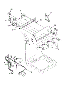 Control Panel Parts parts for Kenmore Washer 110.16962501 (11016962501, 110 16962501) from AppliancePartsPros.com