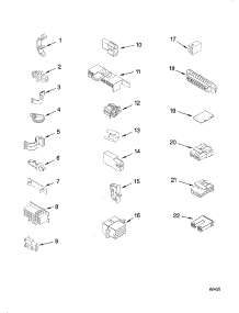 Wiring Harness Parts parts for Kenmore Washer 110.16964503 (11016964503, 110 16964503) from AppliancePartsPros.com