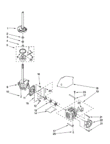 Brake, Clutch, Gearcase, Motor And Pump Parts parts for Kenmore Washer 110.16972500 (11016972500, 110 16972500) from AppliancePartsPros.com