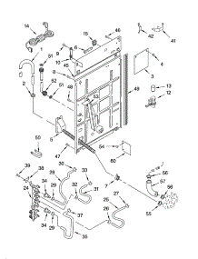 Rear Panel Parts parts for Kenmore Washer 110.16972500 (11016972500, 110 16972500) from AppliancePartsPros.com