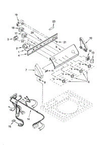 Control Panel Parts parts for Kenmore Washer 110.16982500 (11016982500, 110 16982500) from AppliancePartsPros.com