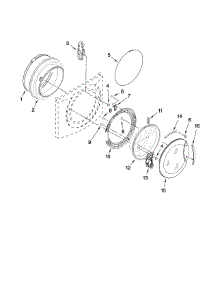 Door And Latch Parts parts for Kenmore Washer 110.47882700 (11047882700, 110 47882700) from AppliancePartsPros.com